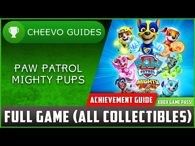 Paw Patrol: Mighty Pups (Xbox Game Pass) - FULL GAME / ALL COLLECTIBLES  *Achievement / Trophy Guide* - YouTube