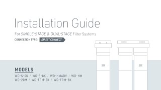 How to Install Woder Dual/Single Stage Cartridge Systems – Direct Connect (Compression) Woder Under Sink Water Filter Installation And Test