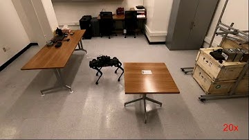 A Semi-Autonomous Quadruped Robot for Performing  Disinfection in Cluttered Environments