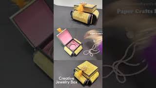 Original and creative Ideascardboard organizer How to Make Jewelry Box, Easy DIY jewelry box #shorts