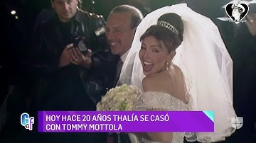 Thalia - Reseña De La Boda Thalia & Tommy Mottola -  El Gordo Y La Flaca 2020