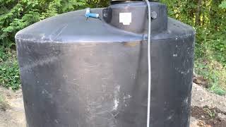 Consider Installing an Emergency Water Tank!
