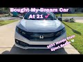 Buying My Dream Car At 21 💕|| Car Tour || 2021 Honda Civic Sport Sedan 🤍