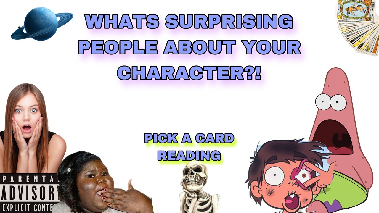 (ВЫБЕРИТЕ КАРТУ) ЧТО УДИВЛЯЕТ ЛЮДЕЙ В ВАШЕМ ПЕРСОНАЖЕ?!