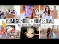 Day in the life of a mom of 3 homeschooling  homesteading  morning routine of a mom 2024