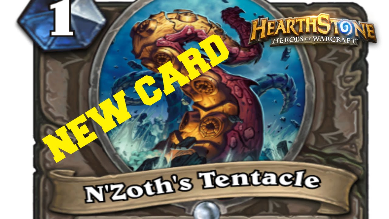 Hearthstone N'Zoth's Tentacle NEW CARD Whispers of the Old Gods