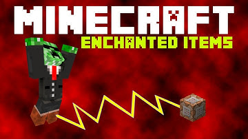 Minecraft Redstoning - How to give a player enchanted items using command blocks. (/give)