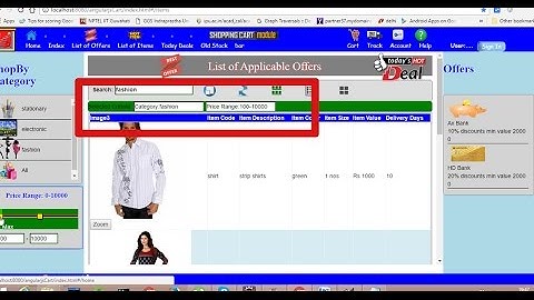 AngularJS Tutorials |Shopping Cart Example| Show Multiple filter Price  Range.