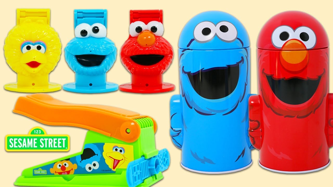 Play Doh Color Mixer Learn Colors as Elmo Talks With Cookie Monster Sesame  Street toy Revi - Dailymotion Video