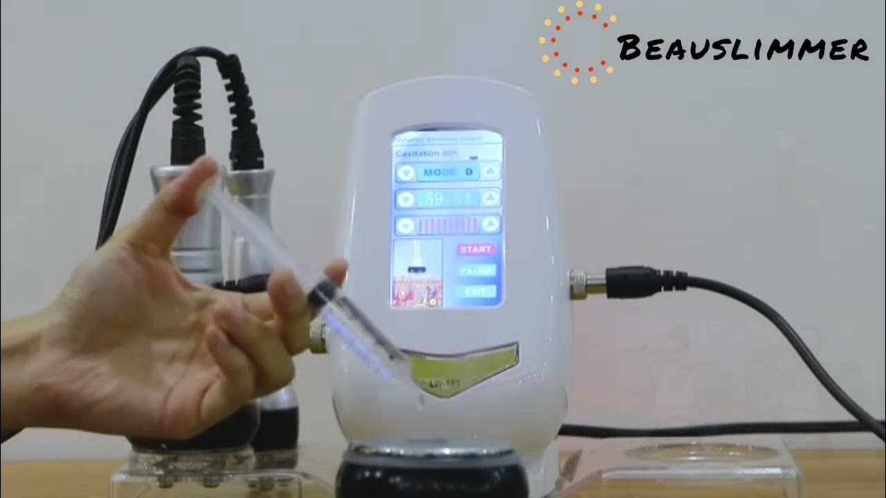 How to use cavitation machine (40K ultrasonic cavitation machine 3 In 1 ) YouTube