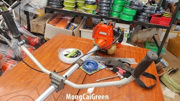 Siêu phẩm Kioritz SRMB345D - máy cắt cỏ cực mạnh của Nhật bản 34cc phá tan cỏ ở đồi, rừng, vườn rộng