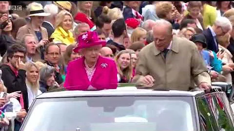 Prince Philip telling the Queen Mobile driver to "...