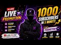 👉 LIVE 🔴 Channel Promotion | Sabka Channel Promote Hoga 😱 | Free Fire Live Support | Grow Fast #live