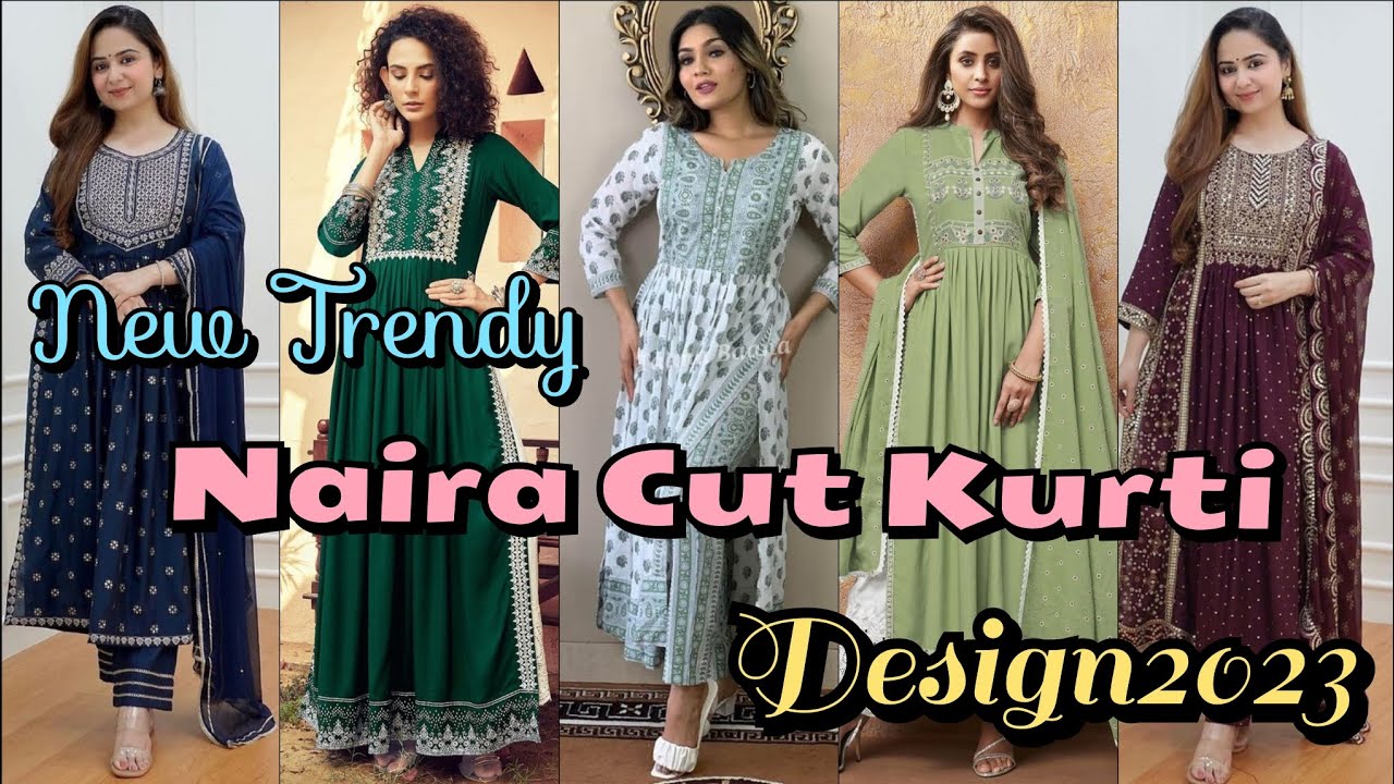 #2023 Naira Cut Kurti Design|naira cut dress ideas by AS fashionpointe ...