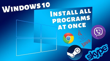 Windows 10 - Install All Necessary Programs At Once - Update Multiple Apps In One Step - 2020 -