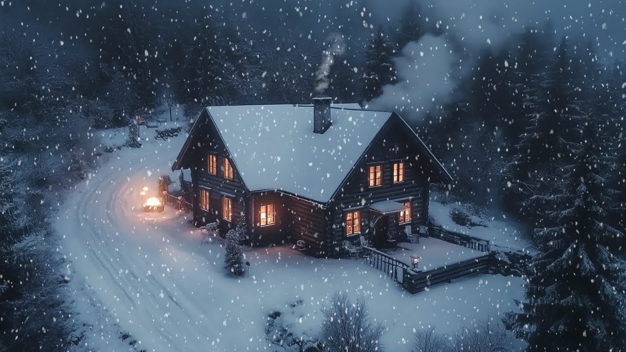 Blizzard Tranquility | Soothing Snowstorm Sounds for Deep Sleep