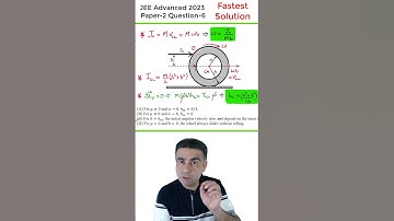 Fastest Method Q#6, Paper-2, Physics JEE Advanced 2023