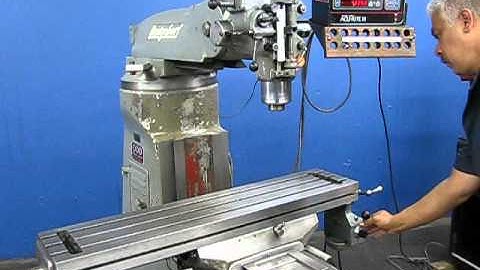 BRIDGEPORT 9" x 42" SERIES I VERTICAL MILLING MACHINE - SERVO POWER FEED & DRO