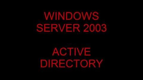 CREAR DOMINIO, USUARIO, GRUPO, ROLES Y ATRIBUTOS  WINDOWS SERVER 2003