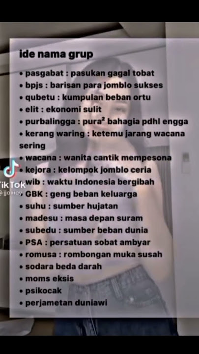 ide nama grup