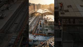 From Empty Plot To Mega Station: Epic Construction Time-lapse! 🏗️🚆 #construction #viral #trending