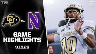 Colorado vs. Northwestern Highlights | 2026 Monster Energy Big 12 Football
