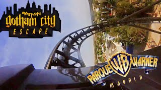 Recorrido completo NUEVA MONTAÑA RUSA: Batman Gotham City Escape On ride POV 🎢 | Parque Warner 2024
