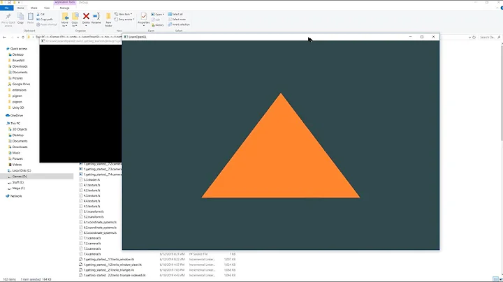 OpenGL - draw a triangle
