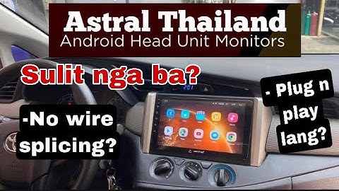 Affortable Android head unit (Thailand made). Plug n Play No wire splicing. Super sulit sa features
