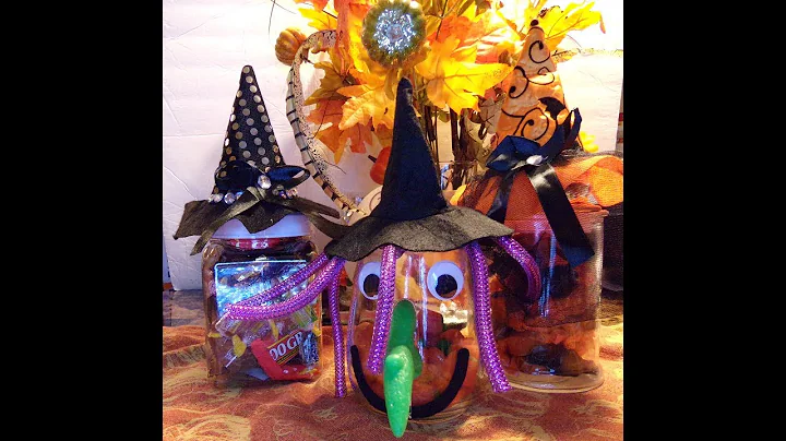 DOLLAR TREE DIY Halloween Candy Jars