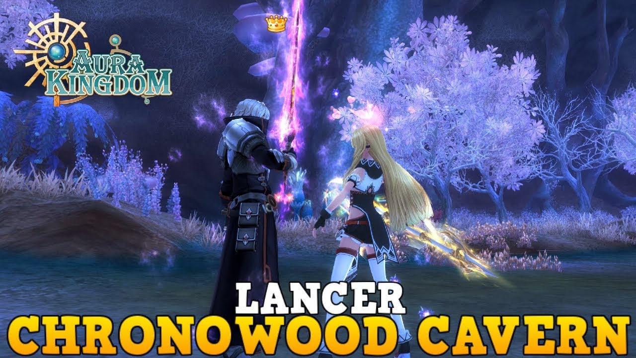 SaberAK Lancer Chronowood Cavern Hell Mode (+20 80 Gears) Aura Kingdom - YouTube