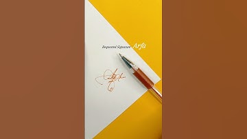 Arfa Signature Design | How To Sign the le
