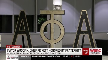 Mayor Woodfin, Chief Pickett honored by Alpha Phi Alpha Fraternity, Omicron Lambda chapter