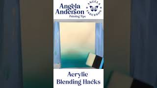 Acrylic Blending Hack - try this trick to make blending with acrylics easier! #shorts #shortsvideo