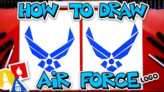 how to draw the air force logo