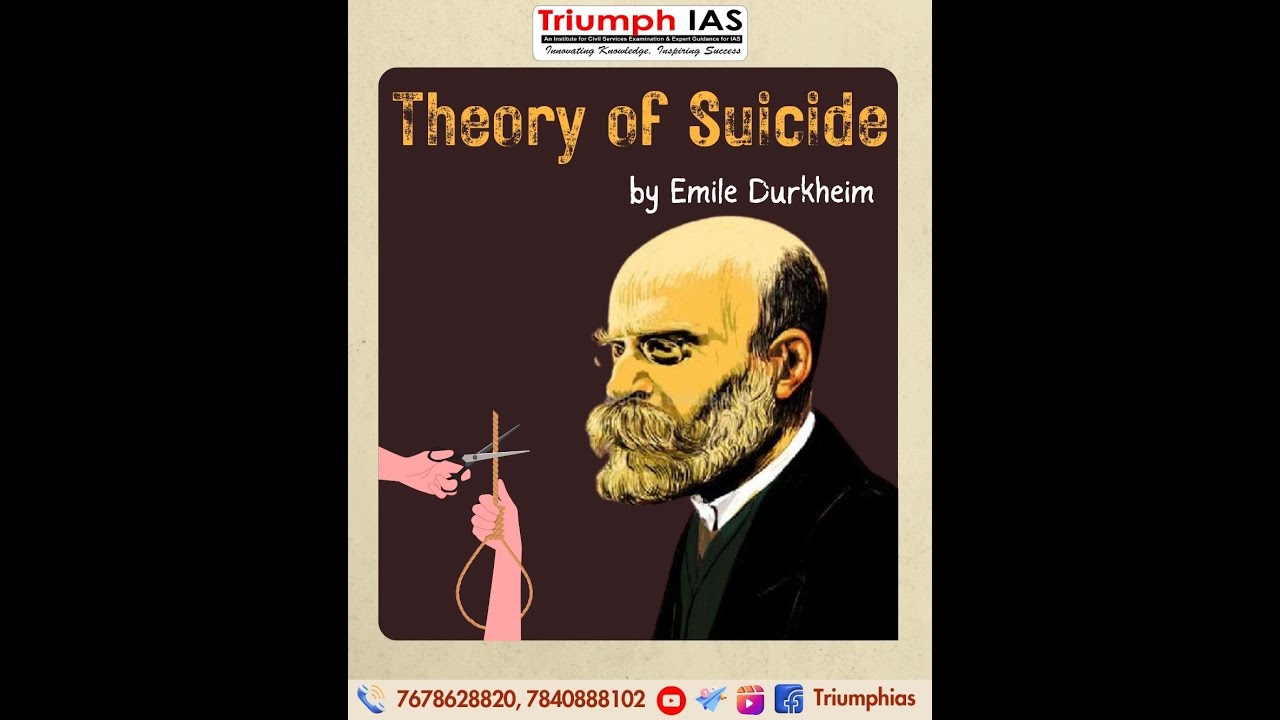 Theory of Suicide by Emile Durkheim | Life Sociology @TriumphIAS by ...