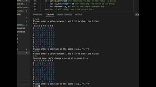 Sudoku Game implementation in Ruby