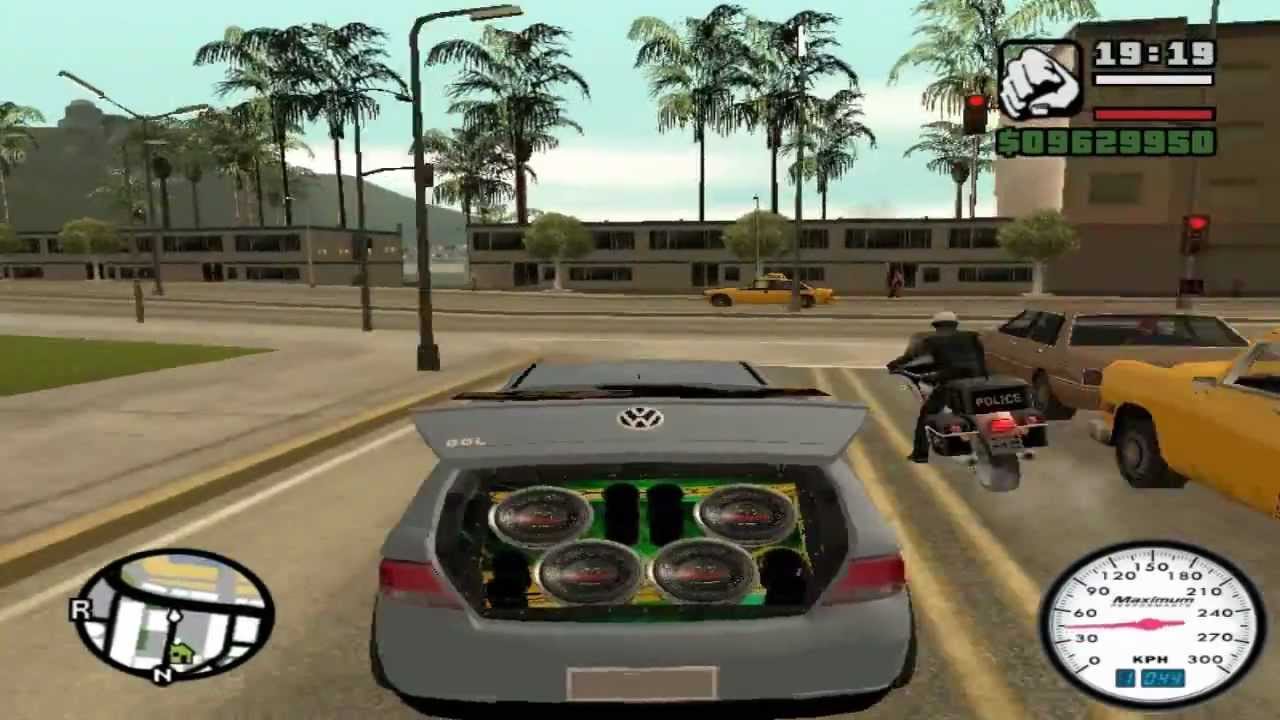 GTA San Andreas. Carros Rebaixados e som Forte 