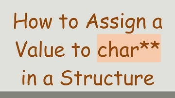 How to Assign a Value to char** in a Structure