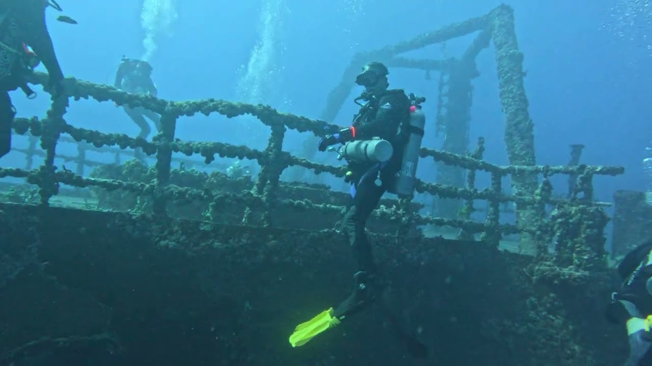 Scuba Diving The Vandenberg Shipwreck in Key West: 3of3 - Swim-Through and Ascent 