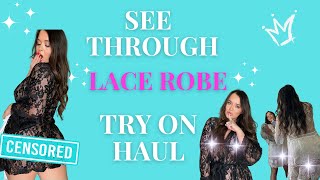 TRANSPARENT Robes TRY ON Haul with Mirror View!| Jean Marie Try On