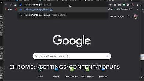 Enable Pop Ups in Chrome