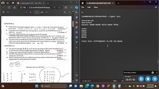 Cryptography (CYS110) - 2023 Test 2 Q1 C (Decoding Transposition Ciphers) [Kapasa Makasa University]
