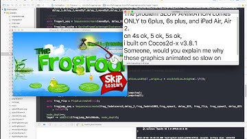 Cocos2d-x v3.8.1, animation bugs ONLY on iphone 6 plus/6s plus, ipad Air/Air2 simulators, why?
