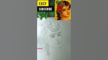 How to Draw Little Krishna Very Easy♥️#drawing #art #krishna #easydrawing