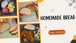 Homemade bread - Crunchy on the outside & fluffy on the inside