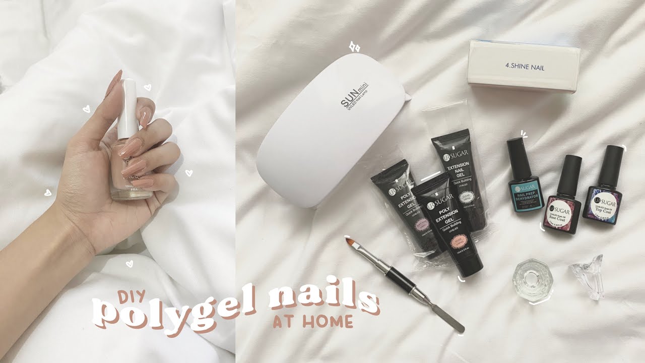 diy polygel nail kit from SHOPEE ft. ur sugar nails 💅🏻