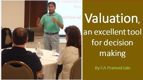 Valuation, an excellent tool for decision making I CA Pramod Jain