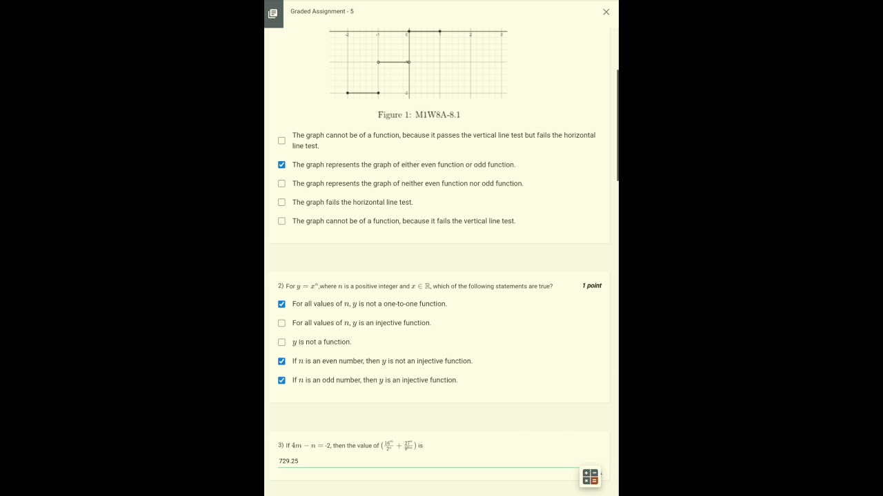 maths 2 graded assignment week 5