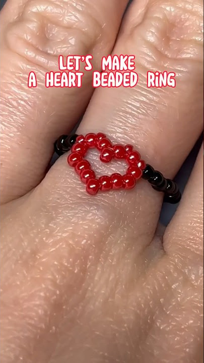 How to make a heart with pony beads! This is Another bead heart pattern  that's easy with simple steps …